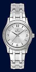 BULOVA Womens SILVER CORPORATE COLLECTION WATCH 96L005 042429433052 