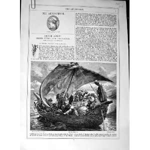  Art Journal 1869 Morte DArthur Boat Dowie Yarrow