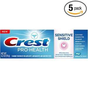 Crest Pro Health Toothpaste   Sensitive Shield   Smooth Mint 4.2 Oz 