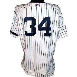   Issued Home Pinstripe Jersey w All Star, Stadium Patches and Arm Band