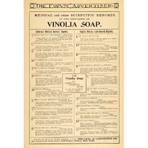  1895 Ad Chas. N. Crittenton Vinolia Sensitive Skin Soap 