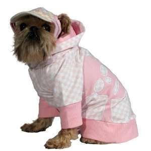  Pink Kwigy bo Cave Canis Checkered Skull Dog Hoodie Small 