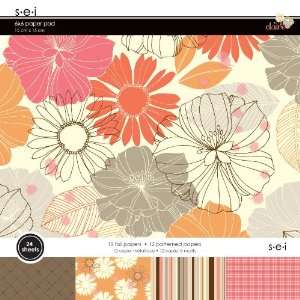  SEI 6 Inch by 6 Inch Paper Pad, Claire, 24 Sheet Arts 