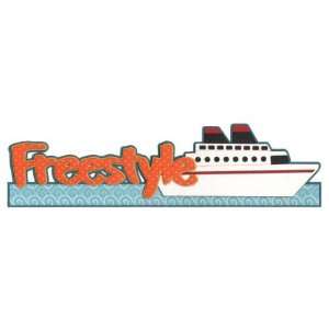  Freestyle with Cruise Ship Laser Die Cut Arts, Crafts 