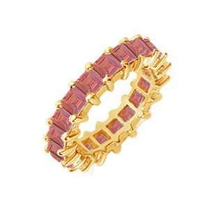 4.00cttw Natural Princess Cut Ruby (AA+ Clarity,Red Color 