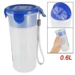   Lid Clear Plastic Leakproof Cup Water Bottle 0.6L