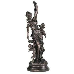  Maiden and Cupids Accent Sculpture