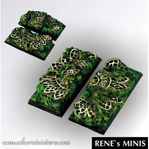  Square Bases Elven Temple Ruins Square Bases 50/25mm (2 