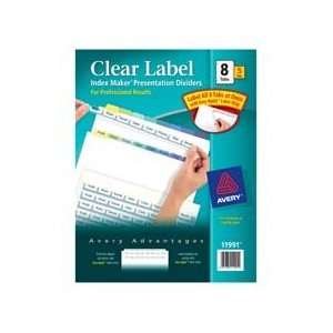  printed with your own tab titles. Format the clear tab labels using 