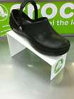 CROCS MERCY CLOG SHOES black slip resistant soles