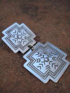 Beautiful Sterling Silver Santa Fe Cross Earrings  