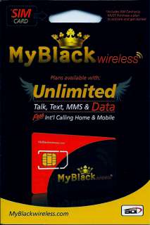 MyBlack Wireless Prepaid SIM Card  