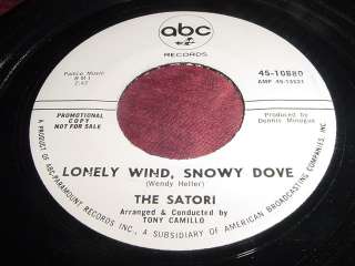 THE SATORI   LONELY WIND, SNOWY DOVE   RARE 45  