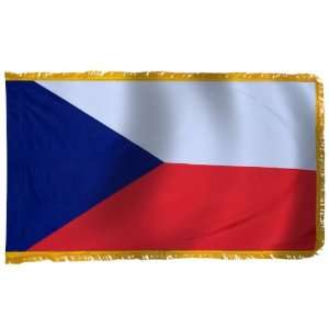  Czech Republic Flag 3X5 Foot Nylon PH and FR Patio, Lawn 