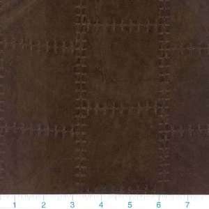  58 Wide Embroidered Doe Suede Chocolate Brown Fabric By 