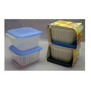    4 Piece Set Food Storage Square Case Pack 36