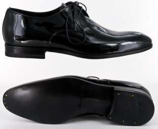 New $850 Santoni Black Tuxedo Shoes 7.5/6.5  