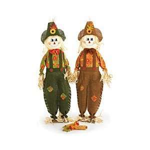  (2) Asst Decorative Scarecrows That Stand