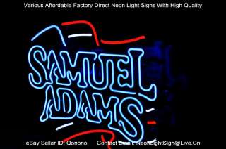 Sam Samuel Adams Boston Lager BEER BAR NEON LIGHT SIGN  