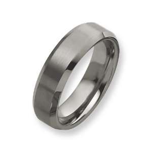  Dura Tungsten Beveled Edge 7mm Brushed and Polished Band 