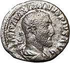   236AD Silver Ancient Roman Coin SALUS Health Serpent on altar