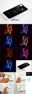   Sense Flash color changing LED LCD Case Cover for Apple iPhone 4 4S 4G