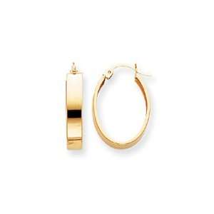  Sardelli   14k Large Oval Band Hoop Earrings Jewelry