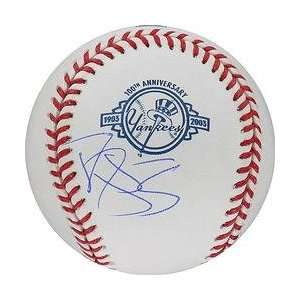 New York Yankees Daryl Strawberry Autographed Yankees 100th 