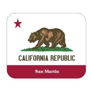 US State Flag   San Martin, California (CA) Mouse Pad 