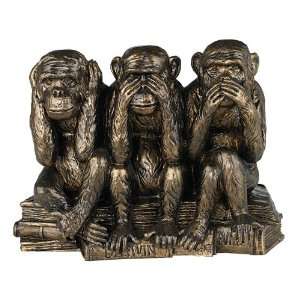  Darwins Three Evils Monkey Sculpture