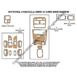 com Toyota Corolla (set 1) Dash Trim Kit 98 02   24 pieces   American 