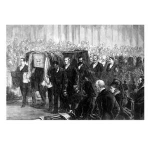 The Funeral of Dr. David Livingstone, Westminster Abbey Stretched 