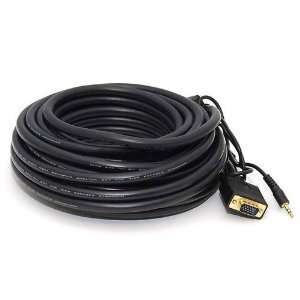  SVGA Super VGA HD15 M/M Cable with 3.5mm Stereo Audio Gold 