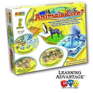   Advantage WHERE DO ANIMALS LIVE? Ages 2 5 (2117) Toys & Games