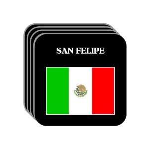  Mexico   SAN FELIPE Set of 4 Mini Mousepad Coasters 