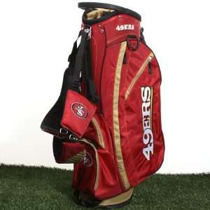  NFL San Francisco 49ers Cardinal Gold Fairway Stand Golf Bag 