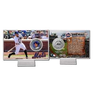 David Wright Silver Plate Coin Card 