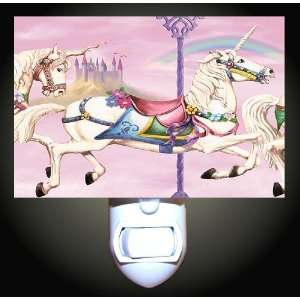  Princess Carousel Horses Decorative Night Light