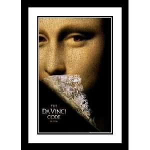 The Da Vinci Code 20x26 Framed and Double Matted Movie Poster   Style 