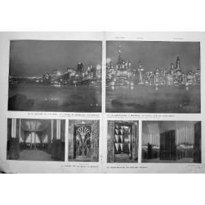  New York By Air Day And Night 1930 French Print