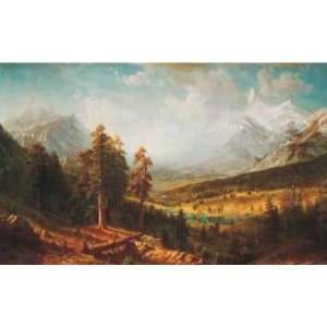 Albert Bierstadt 36W by 21H  Estes Park CANVAS Edge #6 