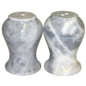    Cloudy Grey Marble Salt n & and Pepper Set