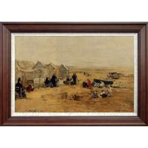  Hand Painted Oil Paintings Deauville   Beach Scene   Free 