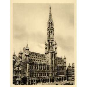  1935 Rathaus Brussels Town Hall Belgium Photogravure 