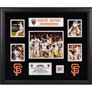 San Francisco Giants 5 Photograph Framed Collectible  Details 2010 