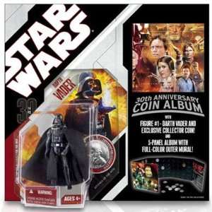   Star Wars 30th Anniversary Darth Vader with Coin Album Toys & Games