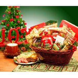 Joy To The World   Happy Holiday Greetings Gift Basket  