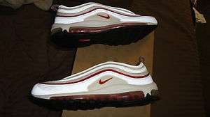 Nike Air Max 97 size 11 95 DS NEW NIB white red Deadstock $150+ MSRP 