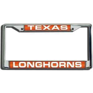 Texas Laser Etched Chrome License Plate Frame