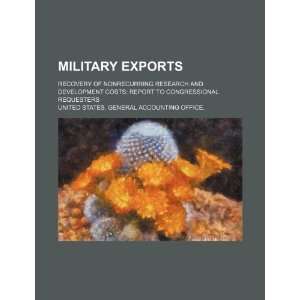  Military exports recovery of nonrecurring research and 